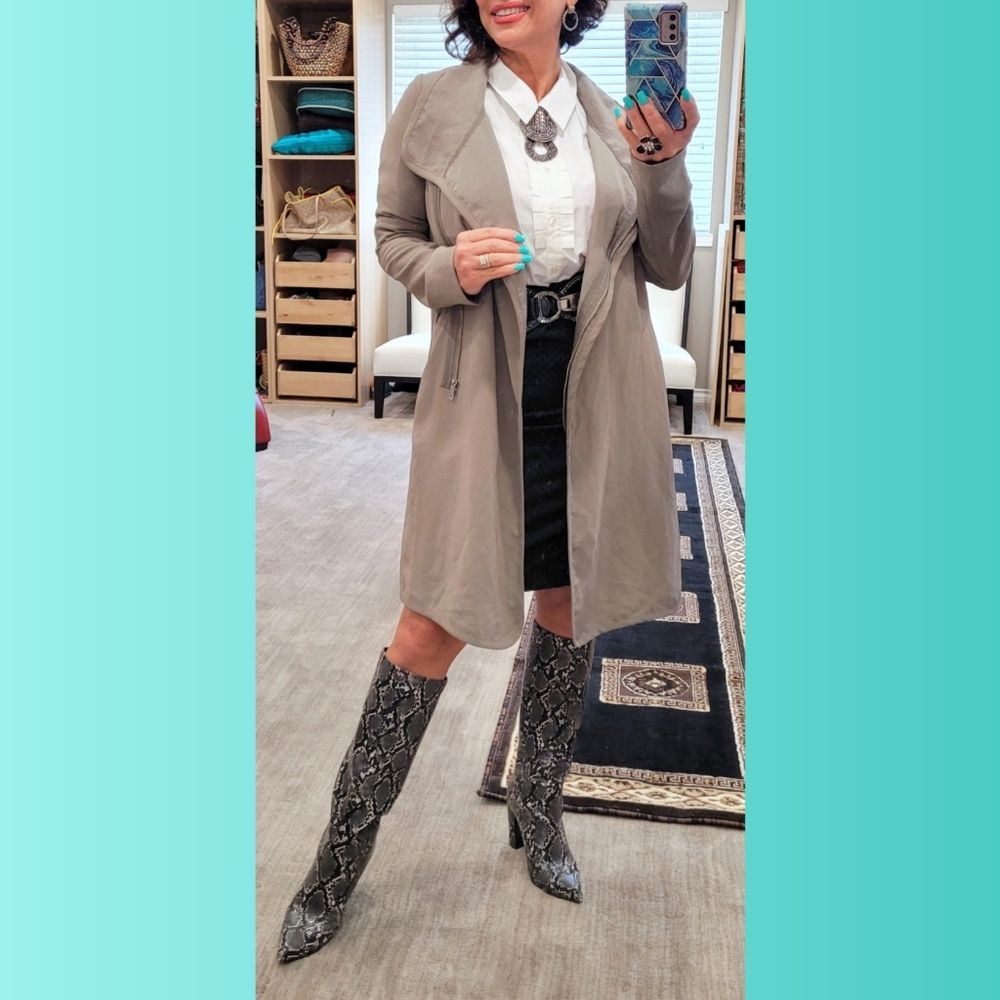Babaton Tan Trench Coat